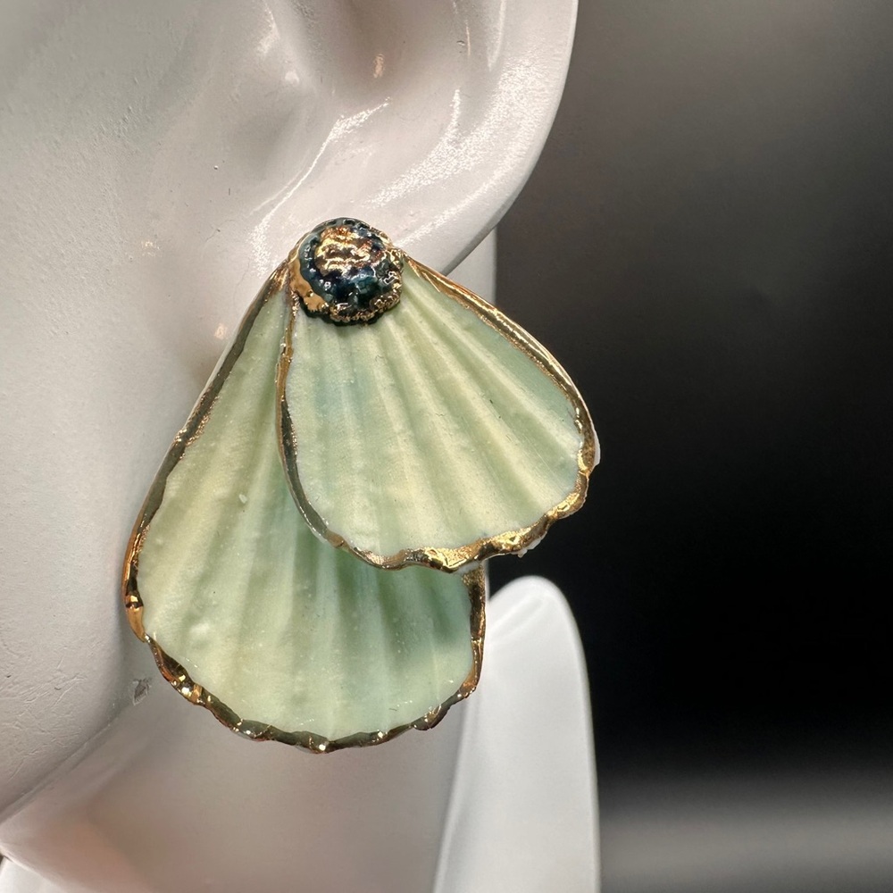 Handmade Luxury Ceramic Earrings – Unique, Lightweight, and Artistic Jewelry